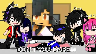 Aphmau and her friends react | Aphmau | Zane | Ein | Kawaii Chan | Aaron ||