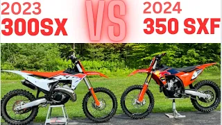 KTM 350SXF vs. KTM 300SX