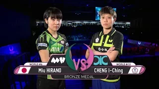 2017 Women's World Cup (3rd place) CHENG I-Ching Vs HIRANO Miu [Full Match/English|HD1080p]