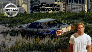 Rebuilding Nissan Skyline GT R R34 (Brian O’Conner Fast & Furious) - NFS HEAT Gameplay