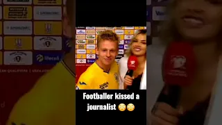 Soccer Player kissed Journalist 😳 #viral #shorts #trending #tiktok