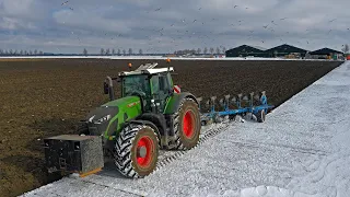 Spring 2021 starts early! | Ploughing in the snow | Franzen Agriculture