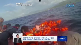 14 patay, 312 nasagip nang masunog ang bangka sa gitna ng dagat | Saksi