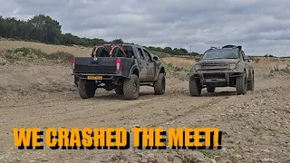 Nissan Navara D40 crashes Mitsubishi camping off-road meet! what could go wrong?