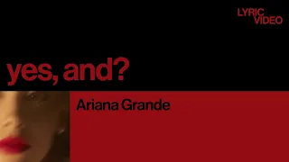아리아나 그란데가 돌아왔다 "응, 그래서?"  | 아리아나 그란데(Ariana Grande) - yes, and?(가사/한글/해석)