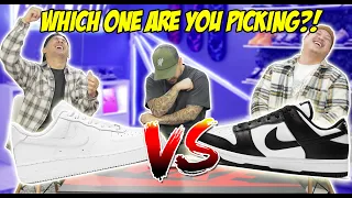 NIKE AIR FORCE 1'S VS. NIKE DUNKS! ONE HAS GOT TO GO!