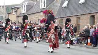 Scotland the Brave by the Massed Pipes and Drums Beating Retreat after 2022 Dufftown Highland Games