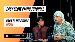 Back to The Future Theme Easy & Slow Piano Tutorial