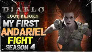 FIRST ANDARIEL FIGHT of Diablo 4 Season 4!