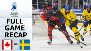 CANADA vs SWEDEN Highlights | 2024 IIHF U18 World Championship