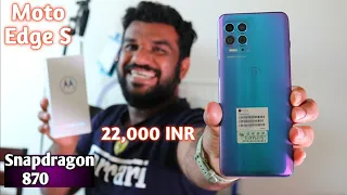 Hindi | Motorola Edge S Unboxing. Snapdragon 870 In 22,000 INR