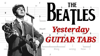 The Beatles - Yesterday GUITAR TABS | Cover | Tutorial | Lesson