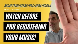 NEVER register your music with a P.R.O. until you WATCH THIS!!