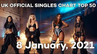 UK Official Singles Chart Top 50 8 Jan 2021