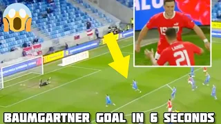Baumgartner Goal in 6 Seconds & broke WORLD RECORD for the fastest-ever International goal 🤯