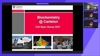 Virtual Fall Open House 2021: Biochemistry, Computational Biochemistry, Biochemistry & Biotechnology