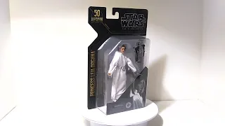 Hasbro Princess Leia Figure in White Wardrobe Gown with 2 Hair Buns and 2 Blasters!!