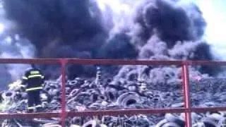 Požár skládky pneumatik Bor u Proseče 6.6.2011 #3