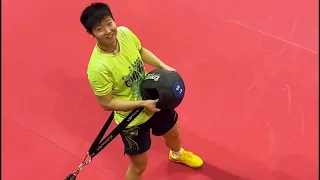 Supplemental exercises for Sun Yingsha to gain great strength!