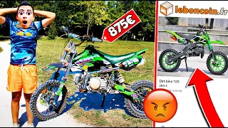 J'AI ACHETÉ UNE MOTOCROSS VOLÉE A MON PETIT-FRÉRE SUR LEBONCOIN ( ARNAQUE 500 EUROS 🤬)