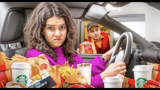 Eating ONLY DRIVE THRU FOOD for 24 hours!