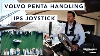 Sessa C42 Handling on IPS Video! Marina Berthing using Joystick Controls - Volvo Penta IPS500