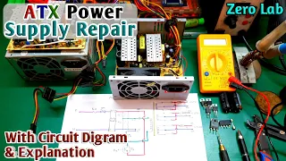 Computer ATX Power Supply Repair With Digram