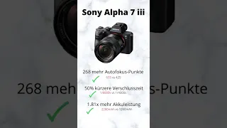 Fujifilm X-S10 VS Sony Alpha 7 iii Vergleich #shorts