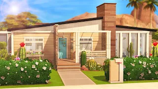 SINGLE MOM'S MID-CENTURY MODERN 🌞 | The Sims 4 | Speed Build