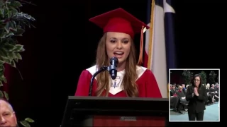 Graduation Welcoming Speech CyWoods 2017