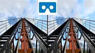 Roller Coaster 1 3D VR video для VR очков американские горки 3D SBS VR box google cardboard