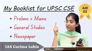 Garima Lohia UPSC Strategy Booklist UPSC Result 2023 Topper IAS Garima Lohia Booklist