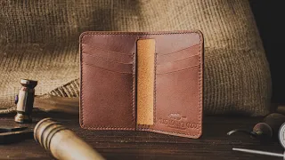 Making Vertical Wallet using Buttero Leather