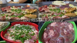 Cambodia BBQ buffet restaurant Food |Travel cooking food