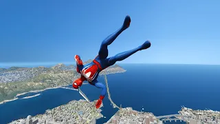 GTA 5 SPIDERMAN RAGDOLLS |  GTA V SPIDERMAN Ragdolls 4k Compilations funny moments jumps/fails ep16