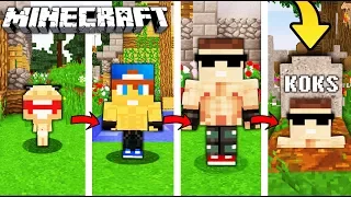 ŻYCIE KOKSA W MINECRAFT || OD NARODZIN DO ŚMIERCI