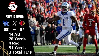 Ray Davis (Kentucky RB) vs Louisville (2023)