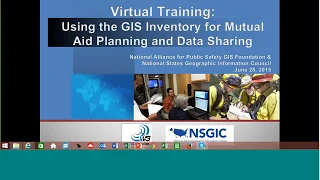 Virtual Training: Using the GIS Inventory for Mutual Aid Planning & Data Sharing