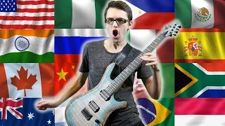 National Anthems Guitar Cover! (Shredding Around the World)