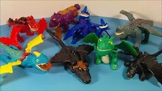 2010 HOW to TRAIN YOUR DRAGON SET OF 8 McDONALD'S HAPPY MEAL MOVIE COLLECTION VIDEO REVIEW