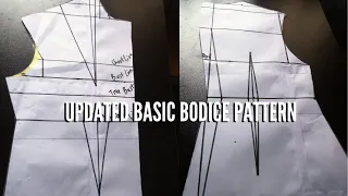 HOW TO DRAFT A BASIC BODICE PATTERN FOR BEGINNERS (UPDATED AND DETAILED)| PATTERN DRAFTING TUTORIAL