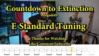 Countdown to Extinction - Megadeth (Bass Cover with Tabs)