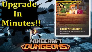 How to Upgrade Luxury Merchant fast Minecraft Dungeons Creeping Winter