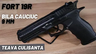 Singurul pistol de autoaparare cu bile de cauciuc dotat cu teava culisanta - FORT 19R