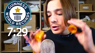 ASMR 100 TRIGGERS IN 7:29 - WORLD RECORD