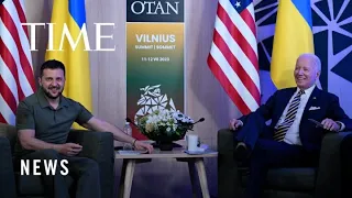 President Biden Meets with Ukrainian President Zelenskyy During NATO Summit