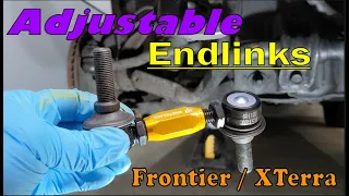 Installation Of Adjustable Endlinks and Sway Bar Bushings On Nissan Frontier / Xterra