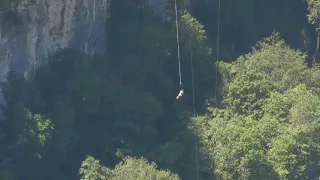 BUNGEE JUMP 207m (2nd version)!!!!! Skypark A.J.Hackett (Sochi, Russia)