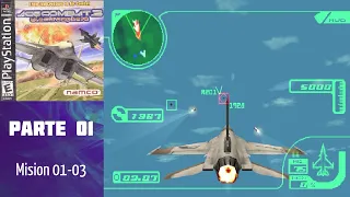 Ace Combat 3: Electrosphere (PS1)(Español)(100%)(Dificil)(Rango A) - Ep 01: Misiones 01-03 (UPEO)