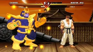 THANOS vs MASTER RYU - Highest Level Incredible Epic Fight 🔥❗